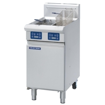 Blue Seal Evolution GT46E Gas Vee Ray Twin Tank Fryer with Electric Controls - 450mm