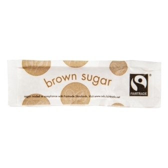 Vegware Fairtade Brown Sugar Sticks (Box 1000)
