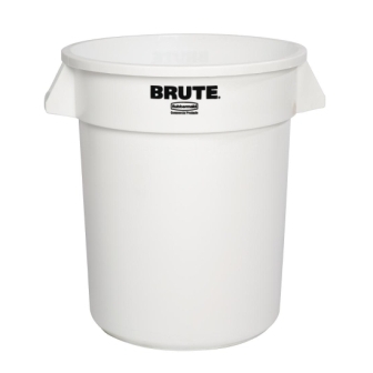 Rubbermaid Round Brute Container White - 75.7Ltr