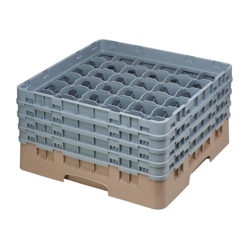 Cambro Camrack Beige 36 Compartments - Max Glass Height 215mm