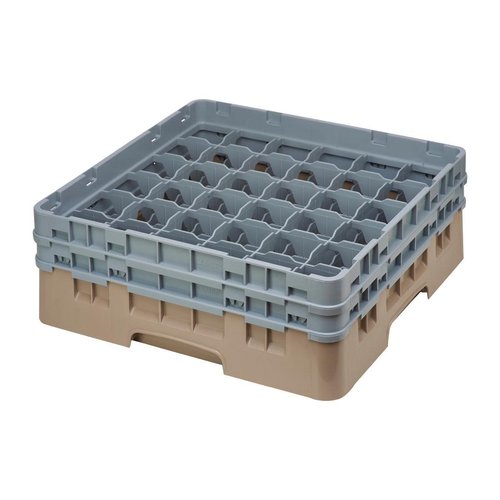 Cambro Camrack Beige 36 Compartments - Max Glass Height 133mm