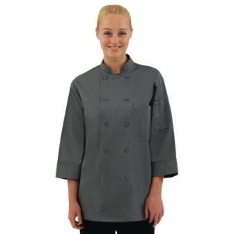 Colour by Chefs Work 3/4 Sleeve Jacket - Grey