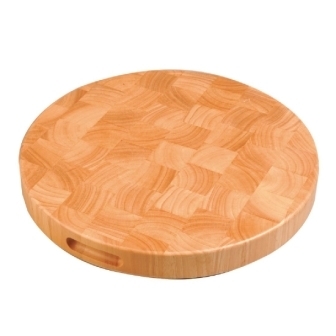 Vogue Round Wooden Chopping Board - 40 dia x4.5cm