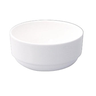 Alchemy White Consomme Bowl Unhandled - 10oz [Box 24]