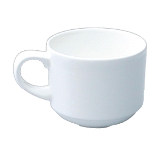 Alchemy White Coffee Cup Stacking - 6oz (Box 24)