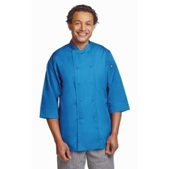 Colour by Chef Works 3/4 Sleeve Jacket - Blue