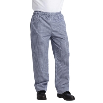 Vegas Easyfit Trousers - Small Blue & White Check