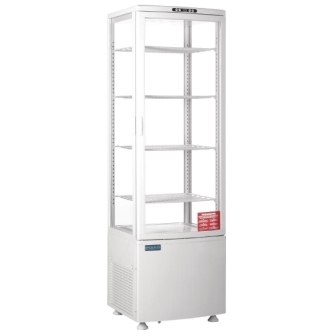 Polar Chilled Display with Curved Glass Door - 235Ltr