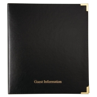 Guest Information Folder Black