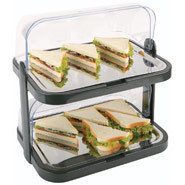 Double Stack Cooling Display Tray Roll Top - 440x320x440mm [includes 4 coolers]