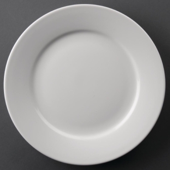 Athena Hotelware Wide Rimmed Plate - 228mm [Box 12]