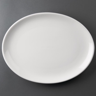 Athena Hotelware Oval Coupe Plate - 305x242mm [Box 6]