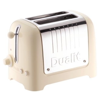 Dualit Lite Toaster 2 Slice - Gloss Cream  [No Commercial Warranty]