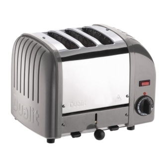 Dualit 3 Slice Vario Toaster - Metallic Silver