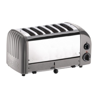 Dualit 6 Slice Vario Toaster - Metallic Silver