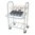 Craven Condiment/Cutlery & Tray Dispense Trolley - 791x770x1194mm