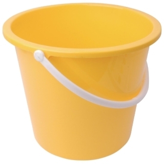 Jantex Round Plastic Bucket Yellow