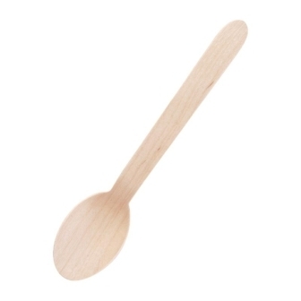 Wooden Dessert Spoon [Pack 100]