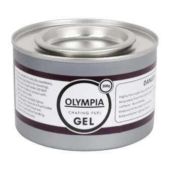 Olympia Chafing Gel Ethanol - 200g Tin [Pack 12]