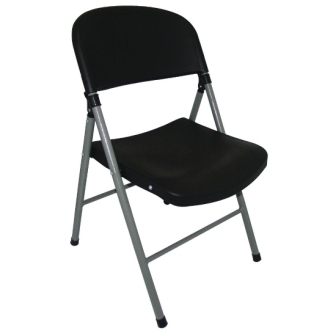 Bolero Black Foldaway Utility Chair (Pack 2)