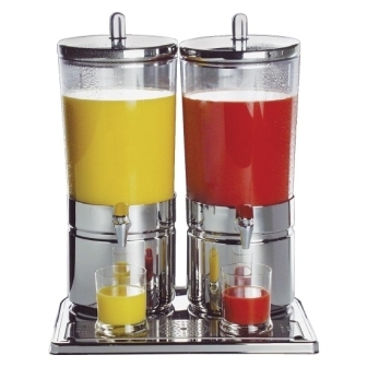 APS Stainless Steel Juice Dispenser Double - 2x6Ltr