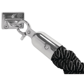 Bolero Black twist barrier rope with Chrome Ends