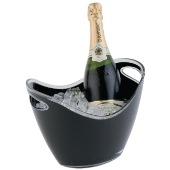 APS Black Acrylic Wine and Champagne Bucket - 210x270x200mm