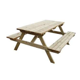 Wooden Picnic Bench - 5ft