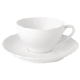 Royal Porcelain Bone Ascot Footed Teacup White - 250ml [fits saucer CG314] [Box 12]