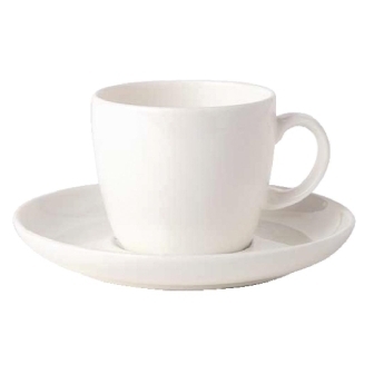 Royal Porcelain Bone Ascot Coffee Saucer White - 140mm [fits Cup CG309] [Box 12]