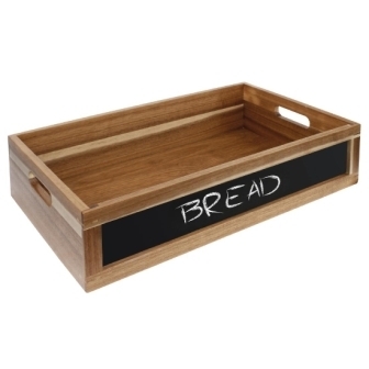 Olympia Display Crate with Chalkboard Side - 1/1 GN x 120mm