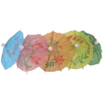 Paper Parasols Mixed Colour (Pack 144)