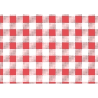 Red Gingham Greaseproof Paper - 310x380mm (Pack 200)
