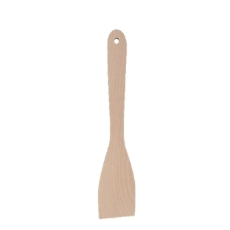 Vogue Wooden Spatula Curved - 30cm