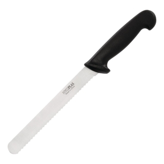 Hygiplas Bread Knife Black - Handle - 8"