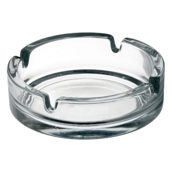 Ashtray Small Clear Stackable - 107mm [Box 24]