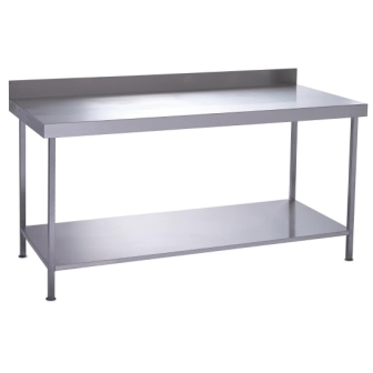 Parry TAB06600W Fully Welded Wall Table with Undershelf - 600x600x900mm