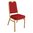 Bolero Aluminium Squared Back Banquet Chairs - Red (Pack 4)
