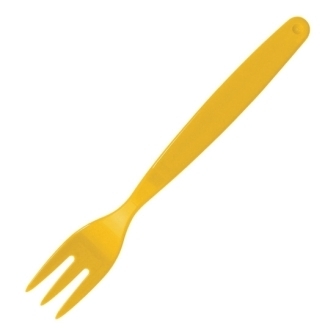 Kristallon Polycarbonate Fork Yellow - 170mm (Pack 12)