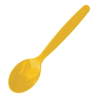 Kristallon Polycarbonate Spoon Yellow - 170mm (Pack 12)