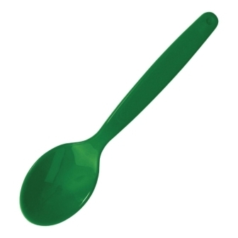 Kristallon Polycarbonate Spoon Green - 170mm (Pack 12)