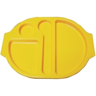 Kristallon Small Food Compartment Tray - Yellow (Pack 10)