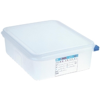 Araven Food Containers GN 1/2 with lids - 6.5Ltr (pk 4)