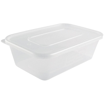 Microwave Plastic Container - 650ml (box 250)