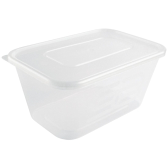 Microwave Plastic Container - 1000ml (box 250)