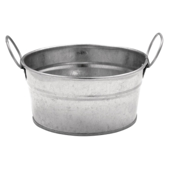 Round galvanised bucket 60 x 30 mm