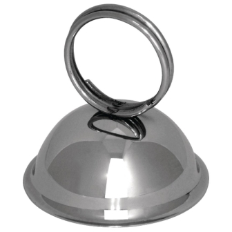 St/St Menu Card Holder Ring Dome - 60mm