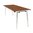 Contour Folding Table (Teak Effect) - 1830x685x698mm
