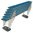 Contour Stacking Bench (Blue) - 1830x254x432mm