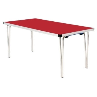 Contour Folding Table (Red) - 1830x685x698mm